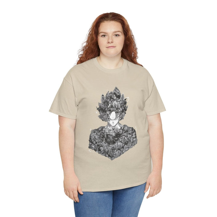 Dragon Ball Graphic Unisex Heavy Cotton Tee - Edgy and Artistic Style - Cardinal Red - S - Dragon Ball Graphic Unisex Heavy Cotton Tee - Edgy and Artistic Style - Tatoo Tee