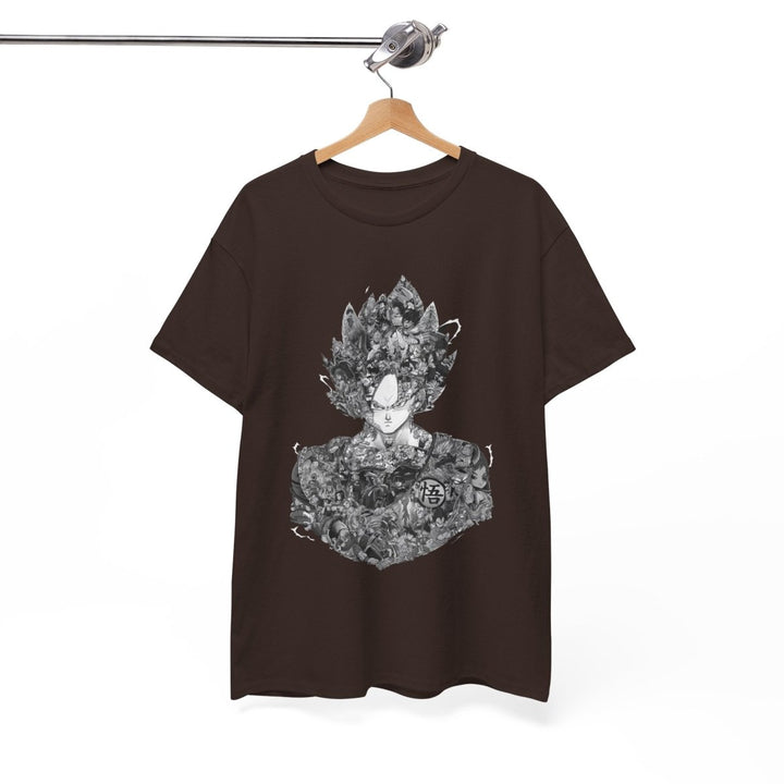 Dragon Ball Graphic Unisex Heavy Cotton Tee - Edgy and Artistic Style - Cardinal Red - S - Dragon Ball Graphic Unisex Heavy Cotton Tee - Edgy and Artistic Style - Tatoo Tee