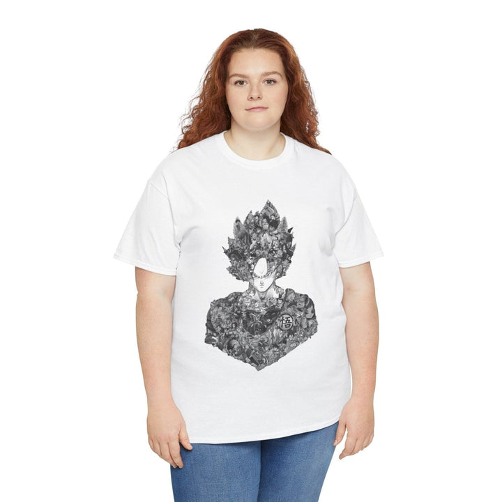 Dragon Ball Graphic Unisex Heavy Cotton Tee - Edgy and Artistic Style - Cardinal Red - S - Dragon Ball Graphic Unisex Heavy Cotton Tee - Edgy and Artistic Style - Tatoo Tee