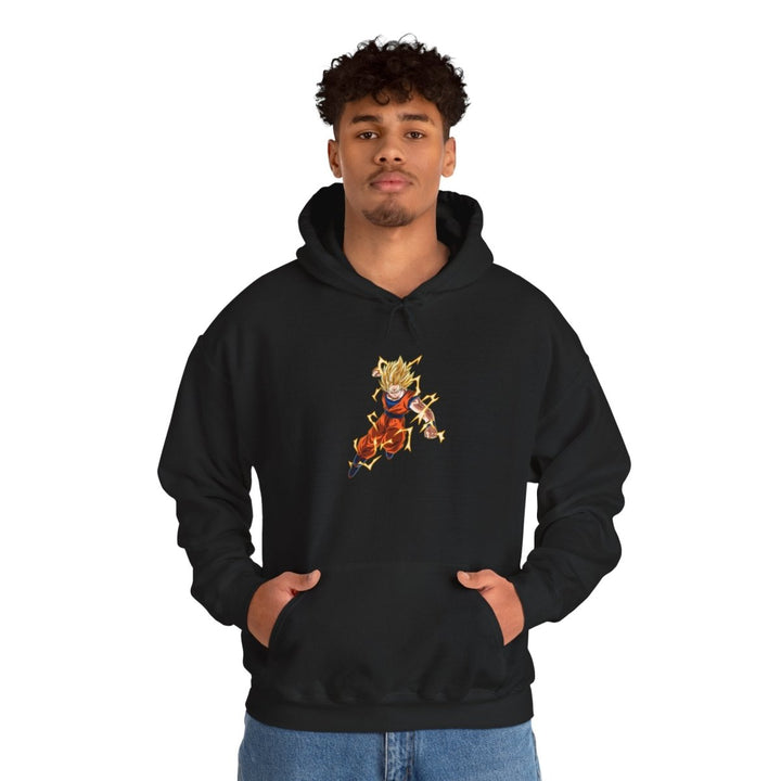 Dragon Ball Z Inspired Unisex Hoodie - Black - S - Dragon Ball Z Inspired Unisex Hoodie - Tatoo Tee