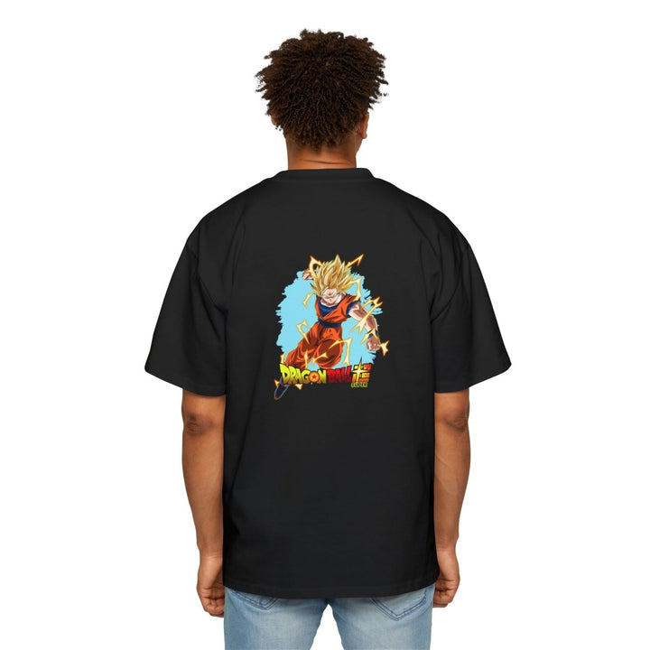 Dragon Ball Z Men's Heavy Oversized Tee, Anime Shirt, Goku Graphic Tee - S - Midnight Blue - Dragon Ball Z Men's Heavy Oversized Tee, Anime Shirt, Goku Graphic Tee - Tatoo Tee