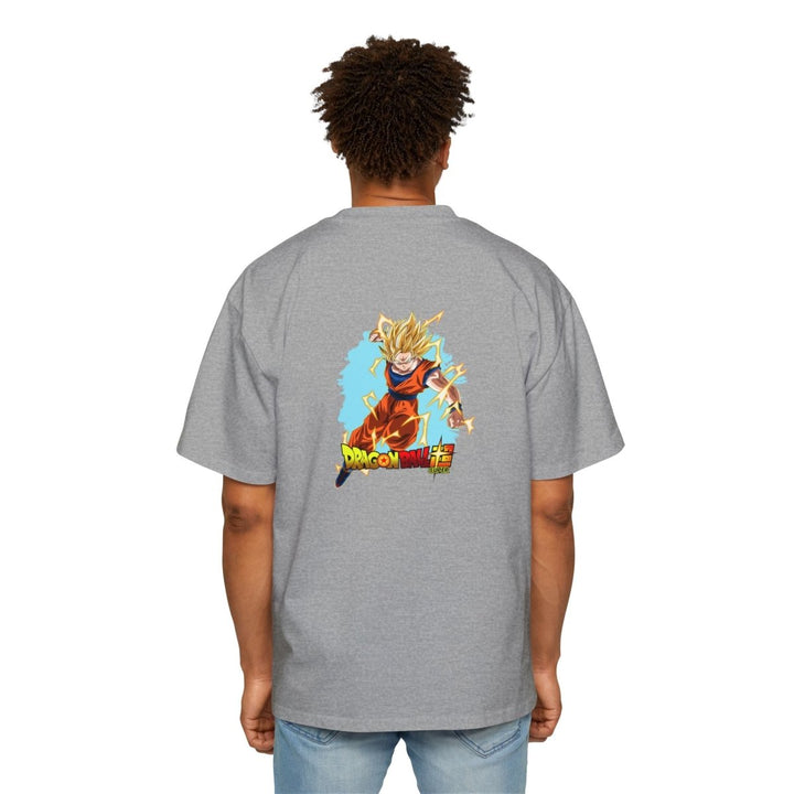 Dragon Ball Z Men's Heavy Oversized Tee, Anime Shirt, Goku Graphic Tee - S - Midnight Blue - Dragon Ball Z Men's Heavy Oversized Tee, Anime Shirt, Goku Graphic Tee - Tatoo Tee