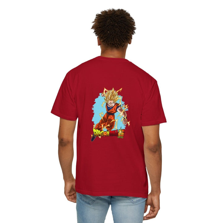 Dragon Ball Z Unisex Garment - Dyed T-Shirt, Anime Merchandise, Casual Wear - Red - S - Dragon Ball Z Unisex Garment - Dyed T-Shirt, Anime Merchandise, Casual Wear - Tatoo Tee