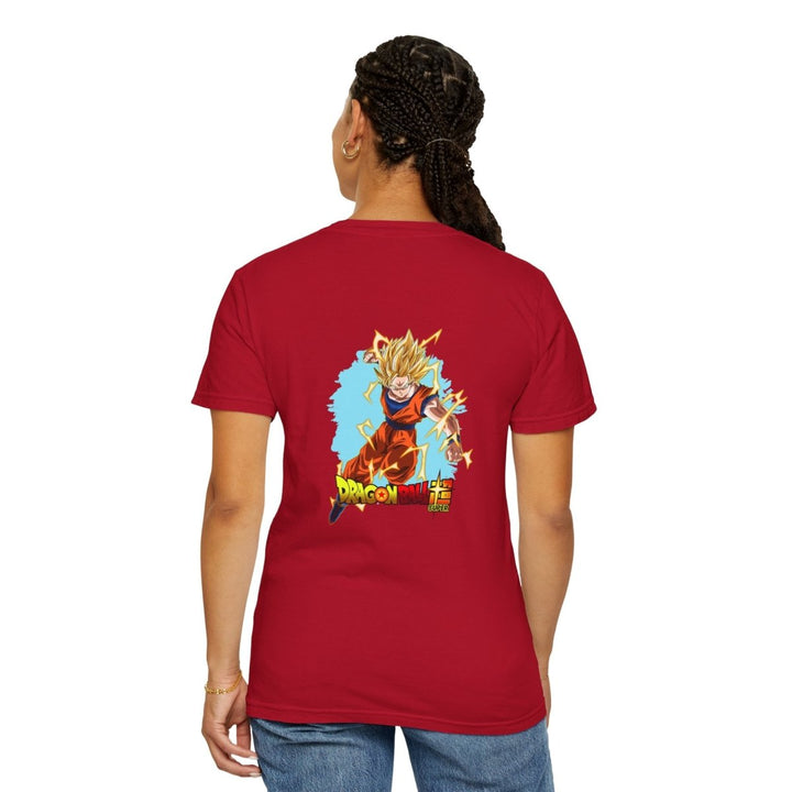 Dragon Ball Z Unisex Garment - Dyed T-Shirt, Anime Merchandise, Casual Wear - Red - S - Dragon Ball Z Unisex Garment - Dyed T-Shirt, Anime Merchandise, Casual Wear - Tatoo Tee