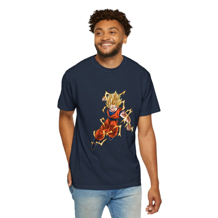 Dragon Ball Z Unisex Garment - Dyed T-Shirt, Anime Merchandise, Casual Wear - Red - S - Dragon Ball Z Unisex Garment - Dyed T-Shirt, Anime Merchandise, Casual Wear - Tatoo Tee