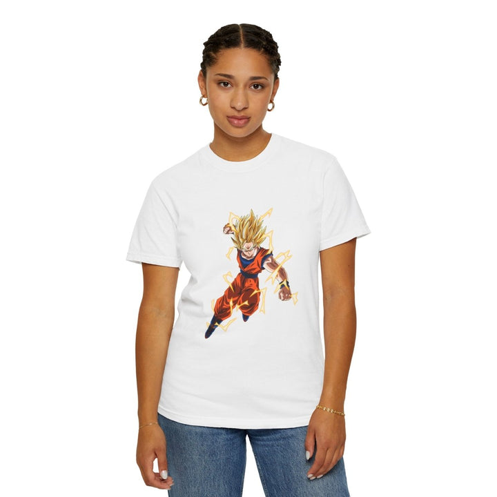 Dragon Ball Z Unisex Garment - Dyed T-Shirt, Anime Merchandise, Casual Wear - White - S - Dragon Ball Z Unisex Garment - Dyed T-Shirt, Anime Merchandise, Casual Wear - Tatoo Tee