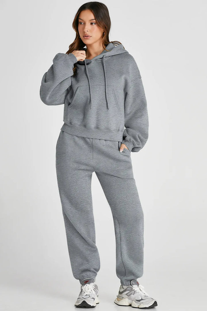 Dropped Shoulder Hooded Top and Pants Active Set - Gray - S - 0c19d431 - 3308 - 40d9 - bc4c - fc206c2f0006 - Max - Tatoo Tee