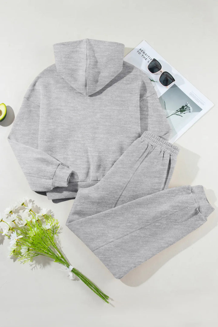 Dropped Shoulder Long Sleeve Hoodie and Pants Active Set - Gray - S - be6abfa3 - ae05 - 40e1 - 89fb - f6469b3e36c1 - Max - Tatoo Tee