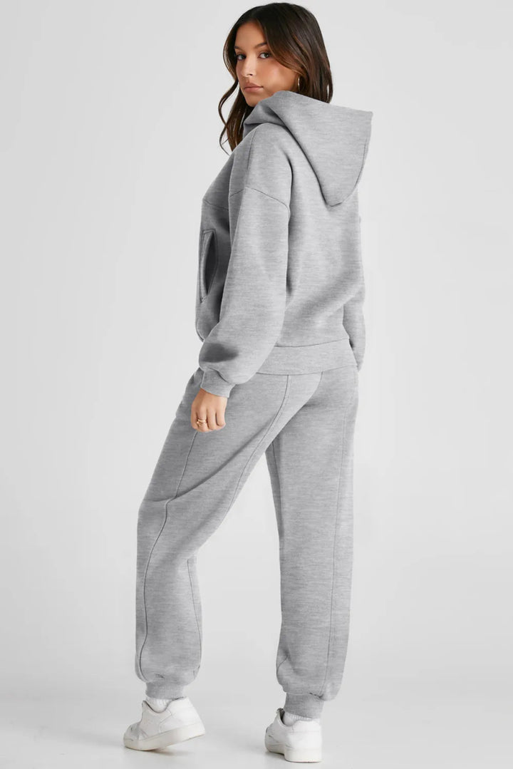 Dropped Shoulder Long Sleeve Hoodie and Pants Active Set - Gray - S - 334126ea - 9d9b - 4c52 - 8391 - cec61a748735 - Max - Tatoo Tee