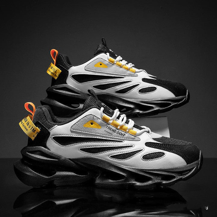 Elevated Men's Breathable Cushioned Sneakers - Black - 39 - product image - Tatoo Tee