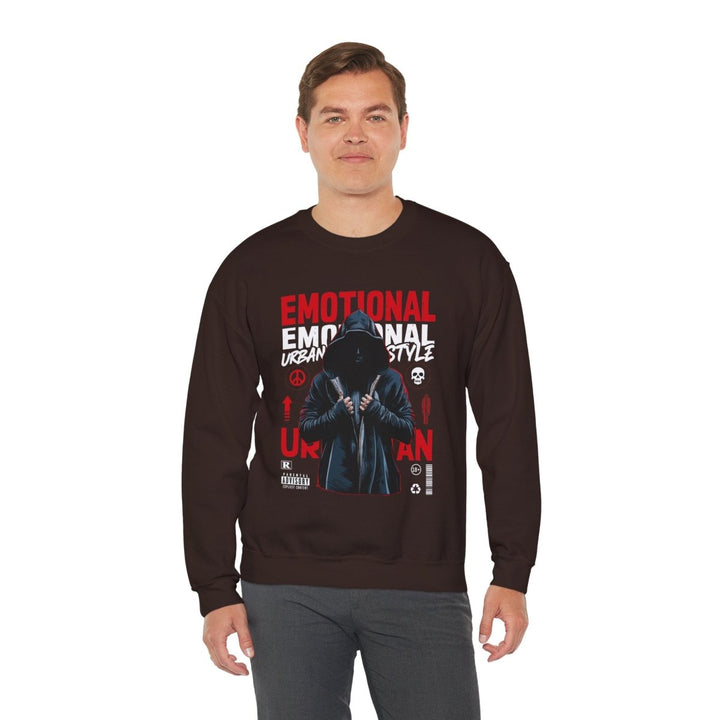 Emotional Urban Style Crewneck Sweatshirt - S - Dark Chocolate - Emotional Urban Style Crewneck Sweatshirt - Tatoo Tee