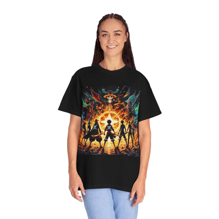 Epic Anime Adventure Unisex T-Shirt - Casual Streetwear - Black - S - Epic Anime Adventure Unisex T-Shirt - Casual Streetwear - Tatoo Tee