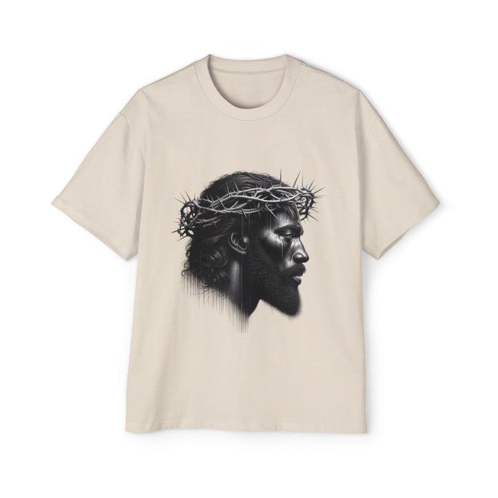 Faith - Inspired Oversized Tee, Graphic T-Shirt, Casual Men’s Wear, Religious Apparel - S - Midnight Blue - Faith - Inspired Oversized Tee, Graphic T-Shirt, Casual Men’s Wear, Religious Apparel - Tatoo Tee