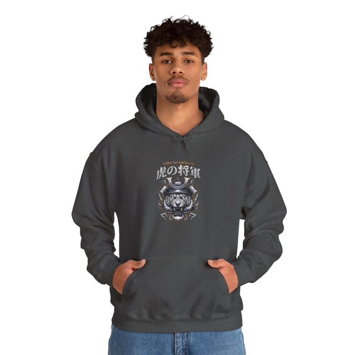 Fearless Mentality Tiger Hoodie - Unisex Heavy Blend™ Sweatshirt - Dark Heather - S - Fearless Mentality Tiger Hoodie - Unisex Heavy Blend™ Sweatshirt - Tatoo Tee
