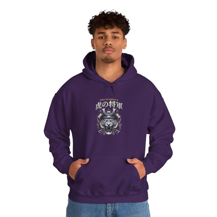 Fearless Mentality Tiger Hoodie - Unisex Heavy Blend™ Sweatshirt - Purple - S - Fearless Mentality Tiger Hoodie - Unisex Heavy Blend™ Sweatshirt - Tatoo Tee