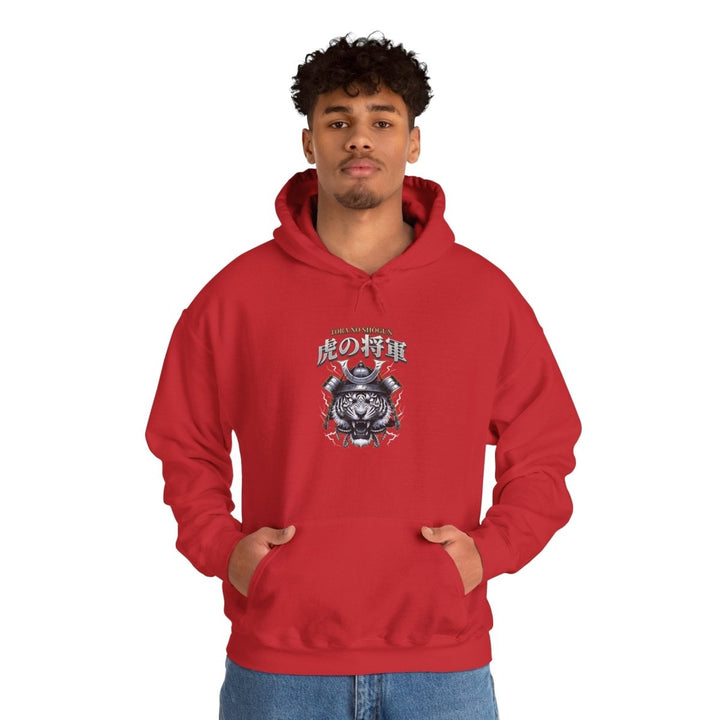 Fearless Mentality Tiger Hoodie - Unisex Heavy Blend™ Sweatshirt - Red - S - Fearless Mentality Tiger Hoodie - Unisex Heavy Blend™ Sweatshirt - Tatoo Tee