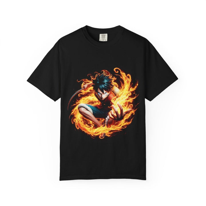 Fire Spirit Unisex T-Shirt, Anime Graphic Tee Casual Wear, Unique Designer Shirt - Black - S - Fire Spirit Unisex T-Shirt, Anime Graphic Tee Casual Wear, Unique Designer Shirt - Tatoo Tee