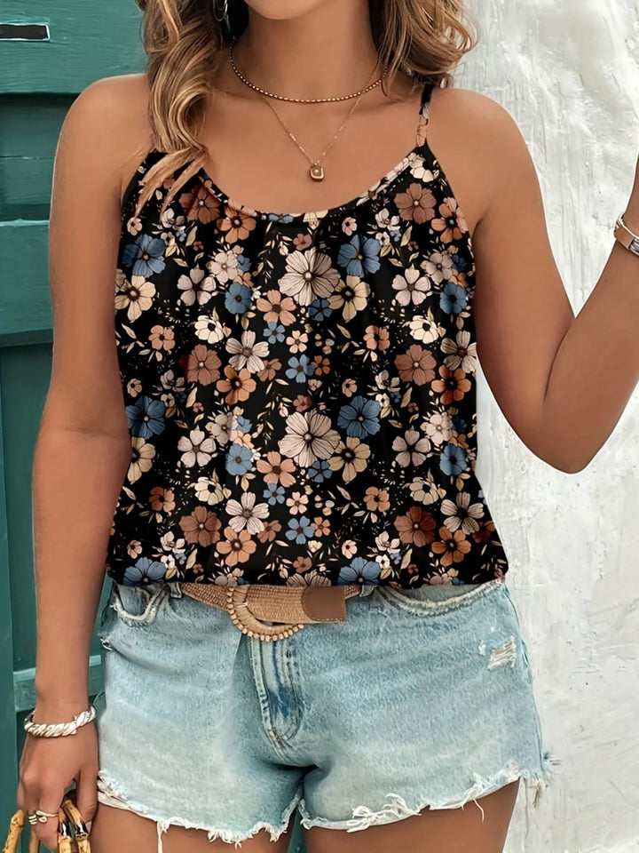 Floral Print Cami Top - Floral - S - cab19bebe5a64d159c7a7369e86edc63 - Max - Origin - Tatoo Tee