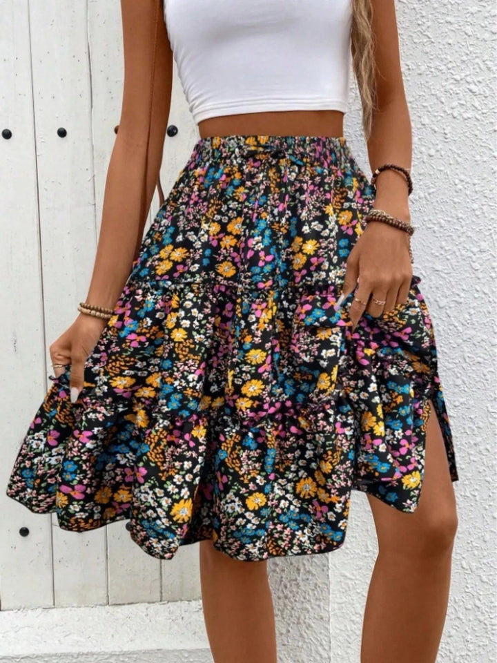 Floral Print Midi Skirt - Color - S - 1359d77e15c84355849cd54cbb5ef6f0 - Max - Origin - Tatoo Tee