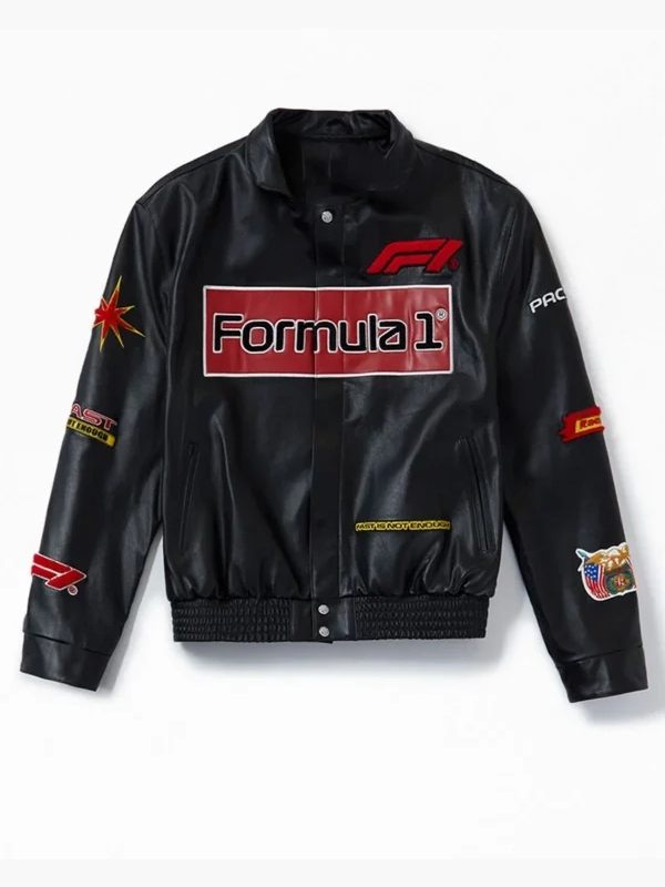 Formula 1 x PacSun Leather Pole Position Jacket - Male - XS - Formula 1 x PacSun Leather Pole Position Jacket - Tatoo Tee