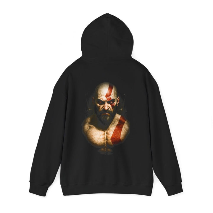 Gaming - Inspired God Of Warrior Unisex Hooded Sweatshirt - Black - S - Gaming - Inspired God Of Warrior Unisex Hooded Sweatshirt - Tatoo Tee