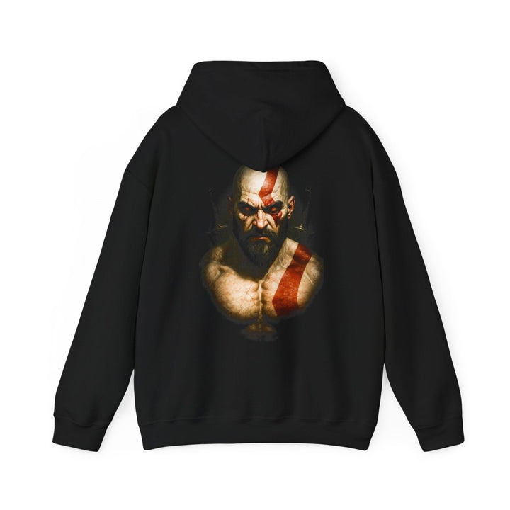 Gaming - Inspired God Of Warrior Unisex Hooded Sweatshirt - Black - S - Gaming - Inspired God Of Warrior Unisex Hooded Sweatshirt - Tatoo Tee