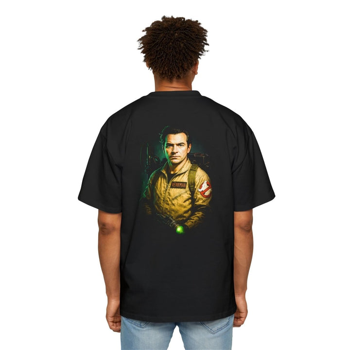 Ghostbusters Men's Heavy Oversized Tee - Vintage Movie Shirt, Fan Apparel, Halloween Costume - S - Black - Ghostbusters Men's Heavy Oversized Tee - Vintage Movie Shirt, Fan Apparel, Halloween Costume - Tatoo Tee