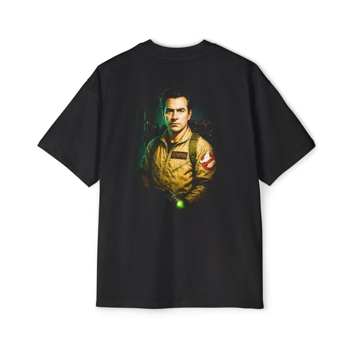 Ghostbusters Men's Heavy Oversized Tee - Vintage Movie Shirt, Fan Apparel, Halloween Costume - S - Black - Ghostbusters Men's Heavy Oversized Tee - Vintage Movie Shirt, Fan Apparel, Halloween Costume - Tatoo Tee