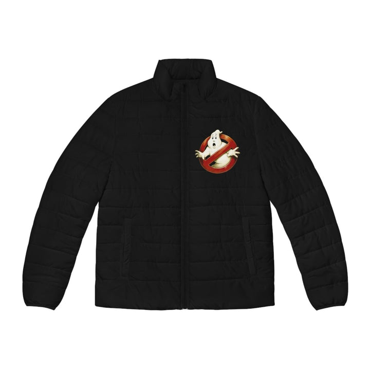 Ghostbusters Men's Puffer Jacket, Retro Outerwear, Cozy Winter Jacket, Halloween Costume, Movie Fan Apparel - S - Black zipper - Ghostbusters Men's Puffer Jacket, Retro Outerwear, Cozy Winter Jacket, Halloween Costume, Movie Fan Apparel - Tatoo Tee