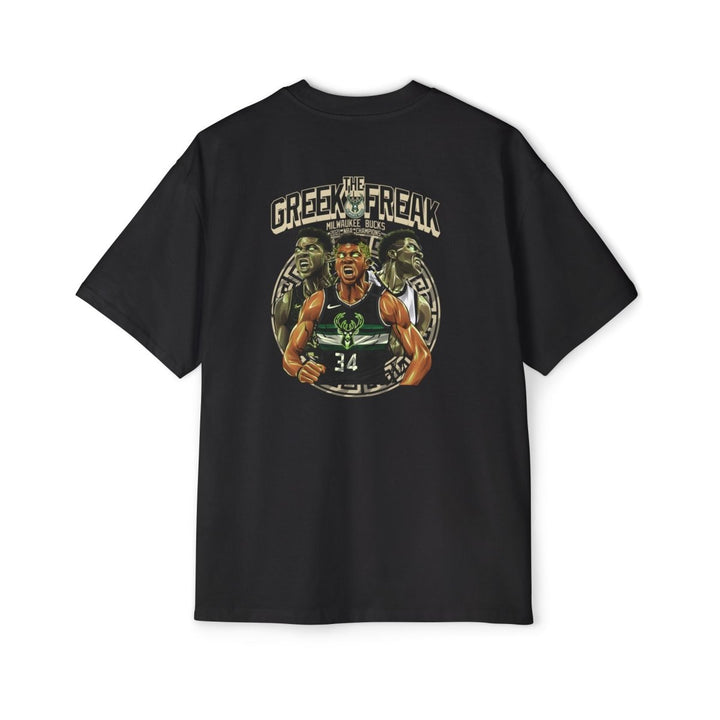 Giannis Oversized Tee - Greek Freak Design - S - Midnight Blue - Giannis Oversized Tee - Greek Freak Design - Tatoo Tee