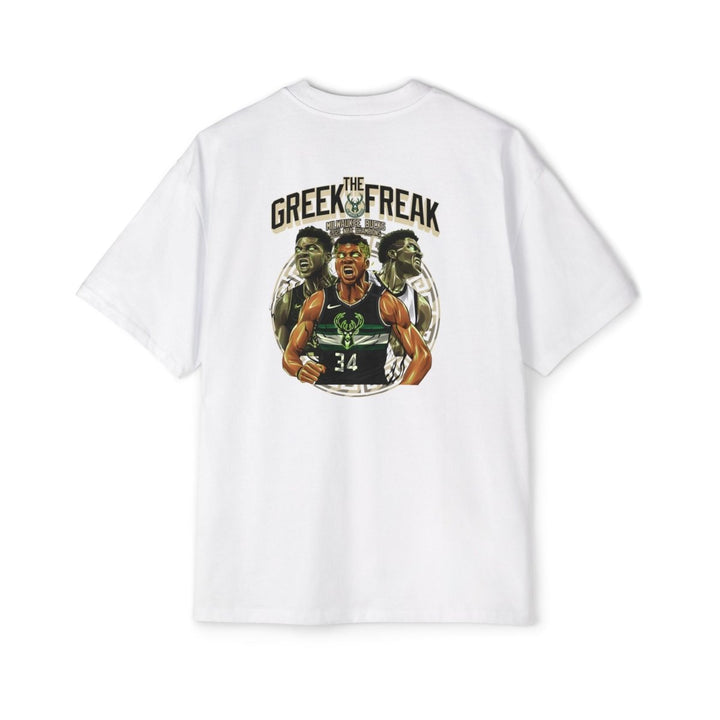 Giannis Oversized Tee - Greek Freak Design - S - Midnight Blue - Giannis Oversized Tee - Greek Freak Design - Tatoo Tee