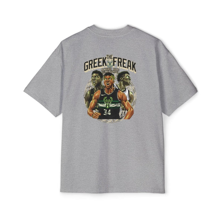 Giannis Oversized Tee - Greek Freak Design - S - Midnight Blue - Giannis Oversized Tee - Greek Freak Design - Tatoo Tee