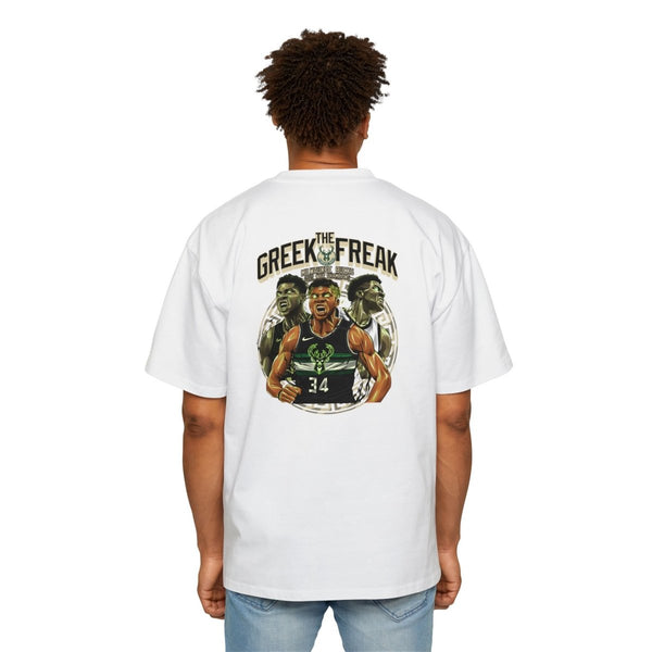 Giannis Oversized Tee - Greek Freak Design - S - White - Giannis Oversized Tee - Greek Freak Design - Tatoo Tee