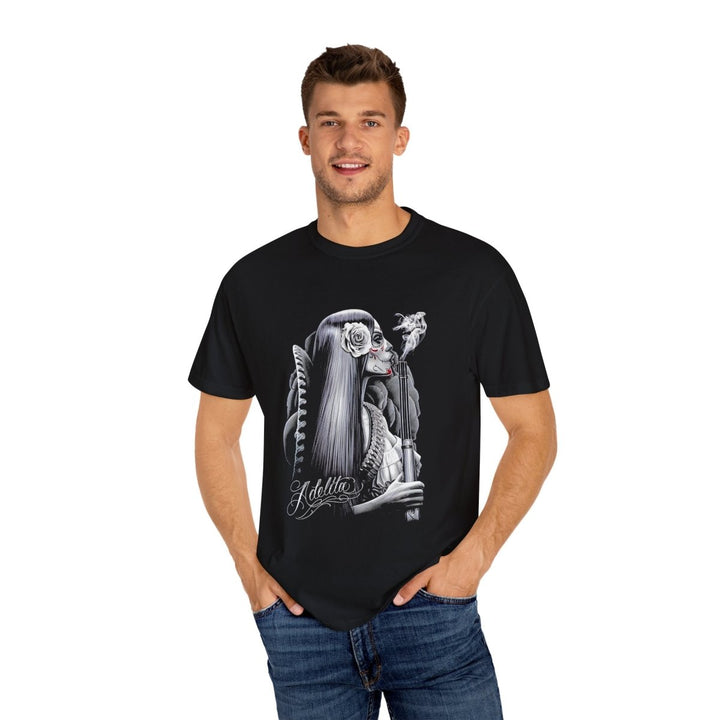 Gothic Art Unisex T-Shirt - Adolfo Design - Black - S - Gothic Art Unisex T-Shirt - Adolfo Design - Tatoo Tee