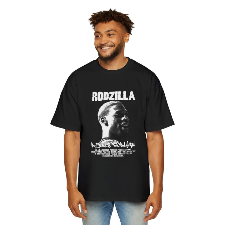 Graphic Tee, RED RODZILLA Dennis Rodman Tribute Shirt, Casual Streetwear - S - Black - Graphic Tee, RED RODZILLA Dennis Rodman Tribute Shirt, Casual Streetwear - Tatoo Tee