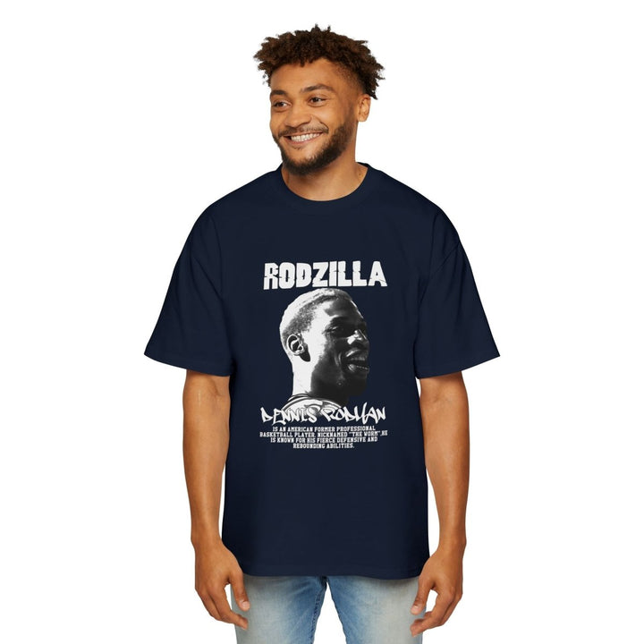 Graphic Tee, RED RODZILLA Dennis Rodman Tribute Shirt, Casual Streetwear - S - Navy - Graphic Tee, RED RODZILLA Dennis Rodman Tribute Shirt, Casual Streetwear - Tatoo Tee