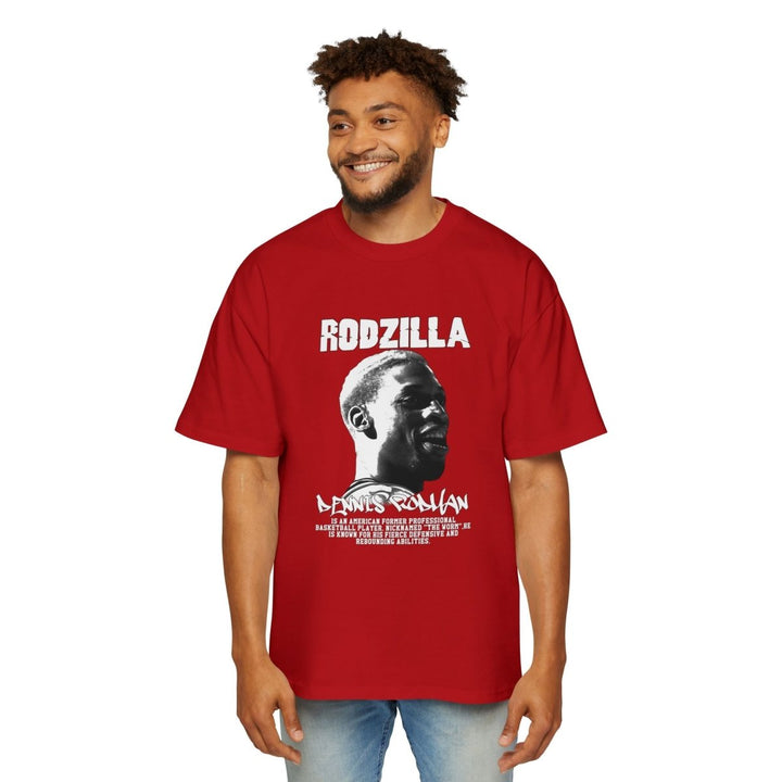 Graphic Tee, RED RODZILLA Dennis Rodman Tribute Shirt, Casual Streetwear - S - Red - Graphic Tee, RED RODZILLA Dennis Rodman Tribute Shirt, Casual Streetwear - Tatoo Tee