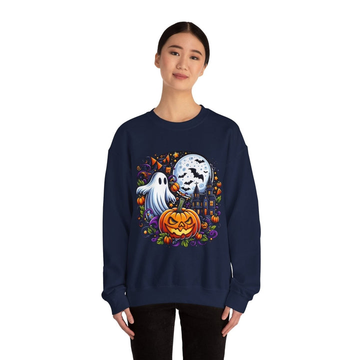 Halloween Boo Unisex Sweatshirt - S - Antique Cherry Red - Halloween Boo Unisex Sweatshirt - Tatoo Tee