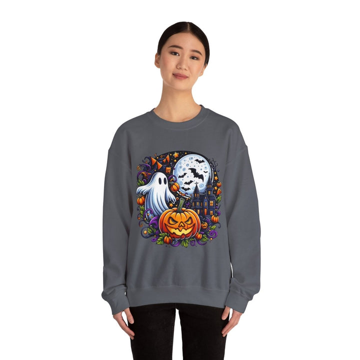 Halloween Boo Unisex Sweatshirt - S - Antique Cherry Red - Halloween Boo Unisex Sweatshirt - Tatoo Tee