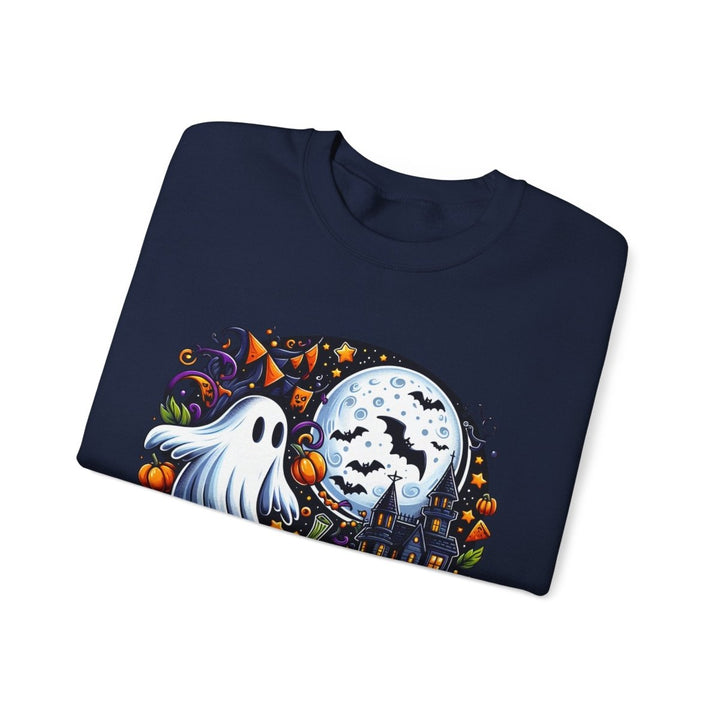 Halloween Boo Unisex Sweatshirt - S - Antique Cherry Red - Halloween Boo Unisex Sweatshirt - Tatoo Tee