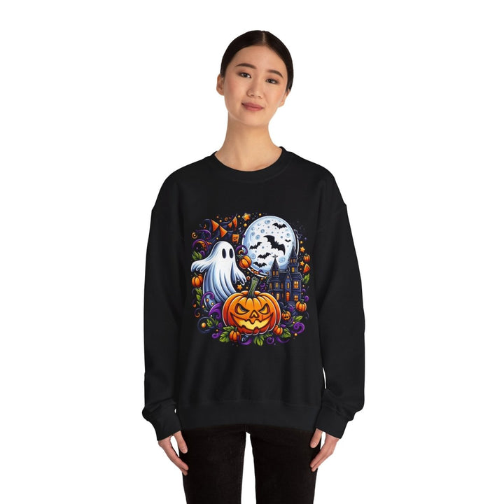 Halloween Boo Unisex Sweatshirt - S - Antique Cherry Red - Halloween Boo Unisex Sweatshirt - Tatoo Tee