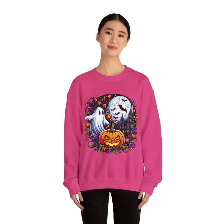 Halloween Boo Unisex Sweatshirt - S - Antique Cherry Red - Halloween Boo Unisex Sweatshirt - Tatoo Tee