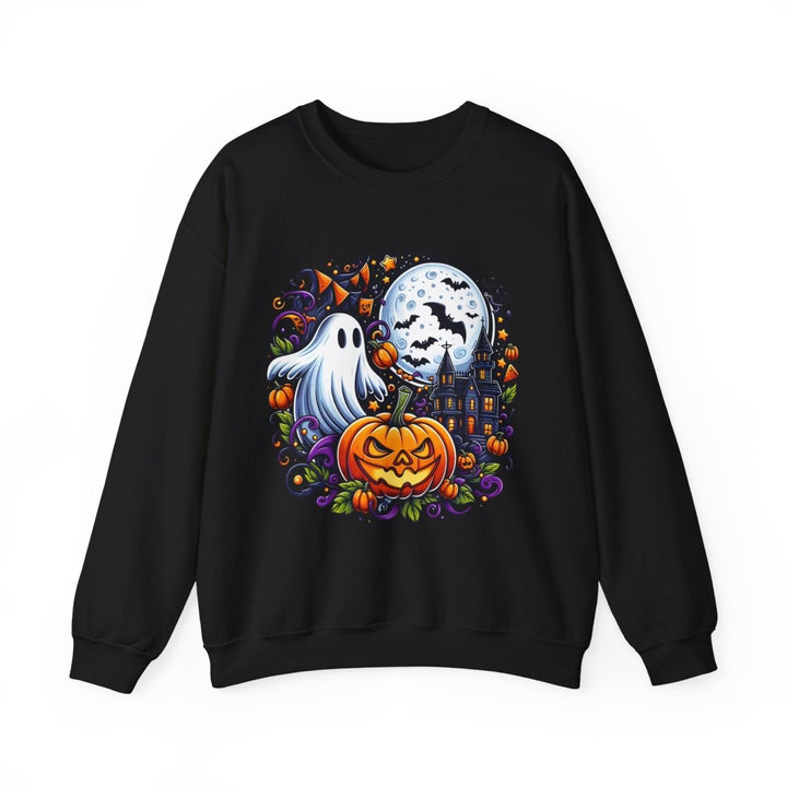 Halloween Boo Unisex Sweatshirt - S - Black - Halloween Boo Unisex Sweatshirt - Tatoo Tee