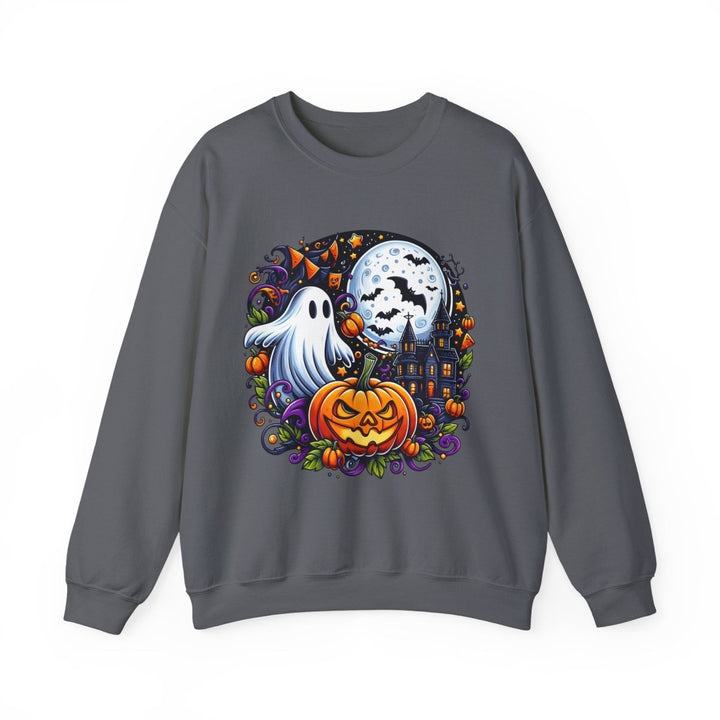 Halloween Boo Unisex Sweatshirt - S - Charcoal - Halloween Boo Unisex Sweatshirt - Tatoo Tee