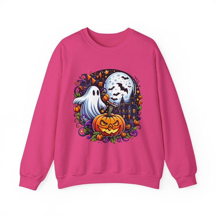 Halloween Boo Unisex Sweatshirt - S - Heliconia - Halloween Boo Unisex Sweatshirt - Tatoo Tee