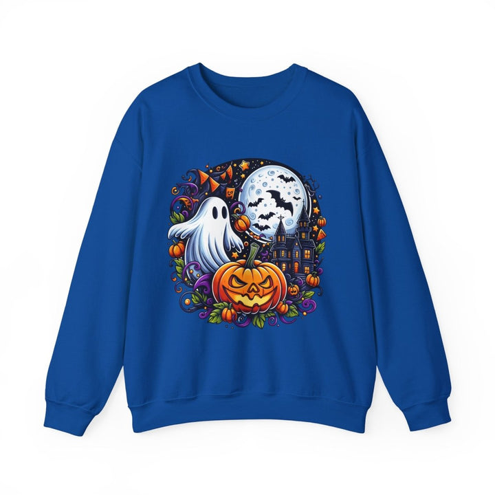 Halloween Boo Unisex Sweatshirt - S - Royal - Halloween Boo Unisex Sweatshirt - Tatoo Tee