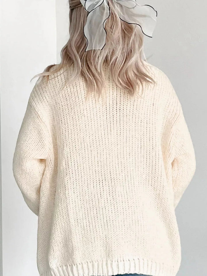 Halloween Pumpkin Embroidered Knit Cardigan - White - S - a9ab8365 - b5c1 - 4e8a - 9fff - 7781a30d3a36 - Max - Origin - Tatoo Tee