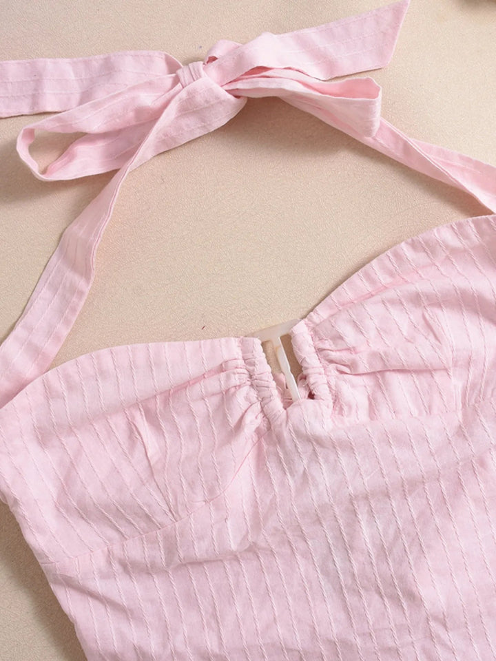 Halter Neck Cami Top - Blush Pink - S - c9ea647fb0e64b1da4913ccc736db87d - Max - Origin - Tatoo Tee