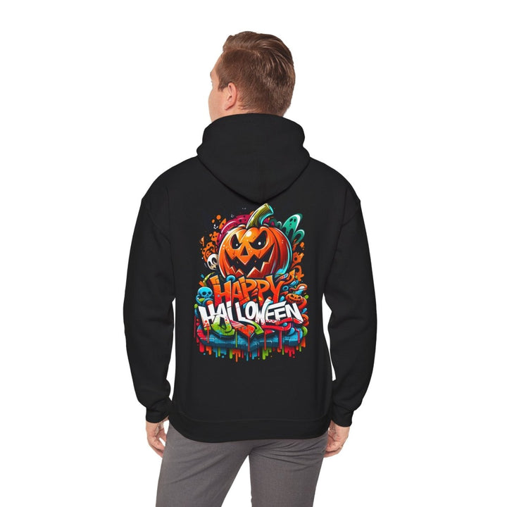 Happy Halloween Unisex Hoodie - Black - S - Happy Halloween Unisex Hoodie - Tatoo Tee