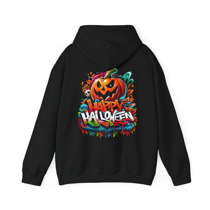 Happy Halloween Unisex Hoodie - Heliconia - S - Happy Halloween Unisex Hoodie - Tatoo Tee